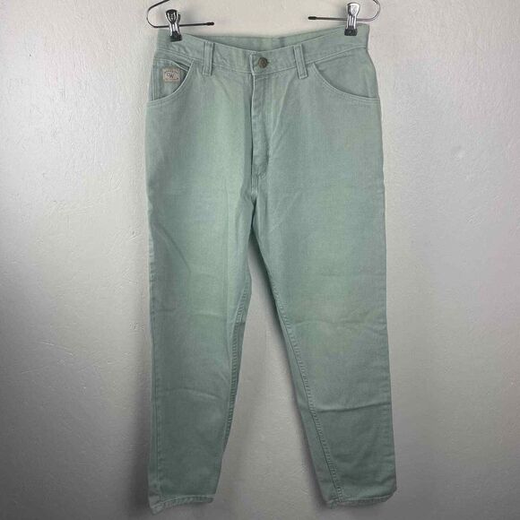 Vintage Wrangler Women's High Rise Straight Leg Dusty Blue Jeans Size 10 - Picture 10 of 13